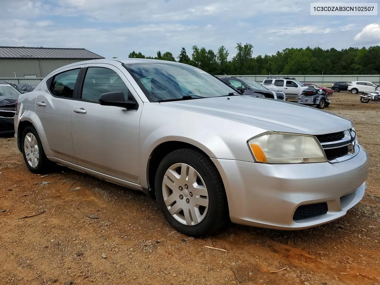 2012 Dodge Avenger Se VIN: 1C3CDZAB3CN102507 Lot: 58043976