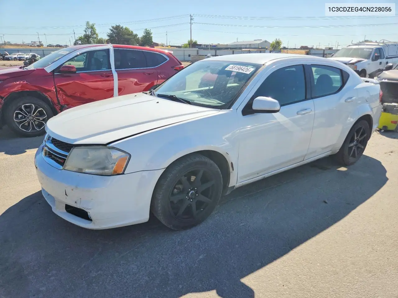 2012 Dodge Avenger Sxt VIN: 1C3CDZEG4CN228056 Lot: 58196426