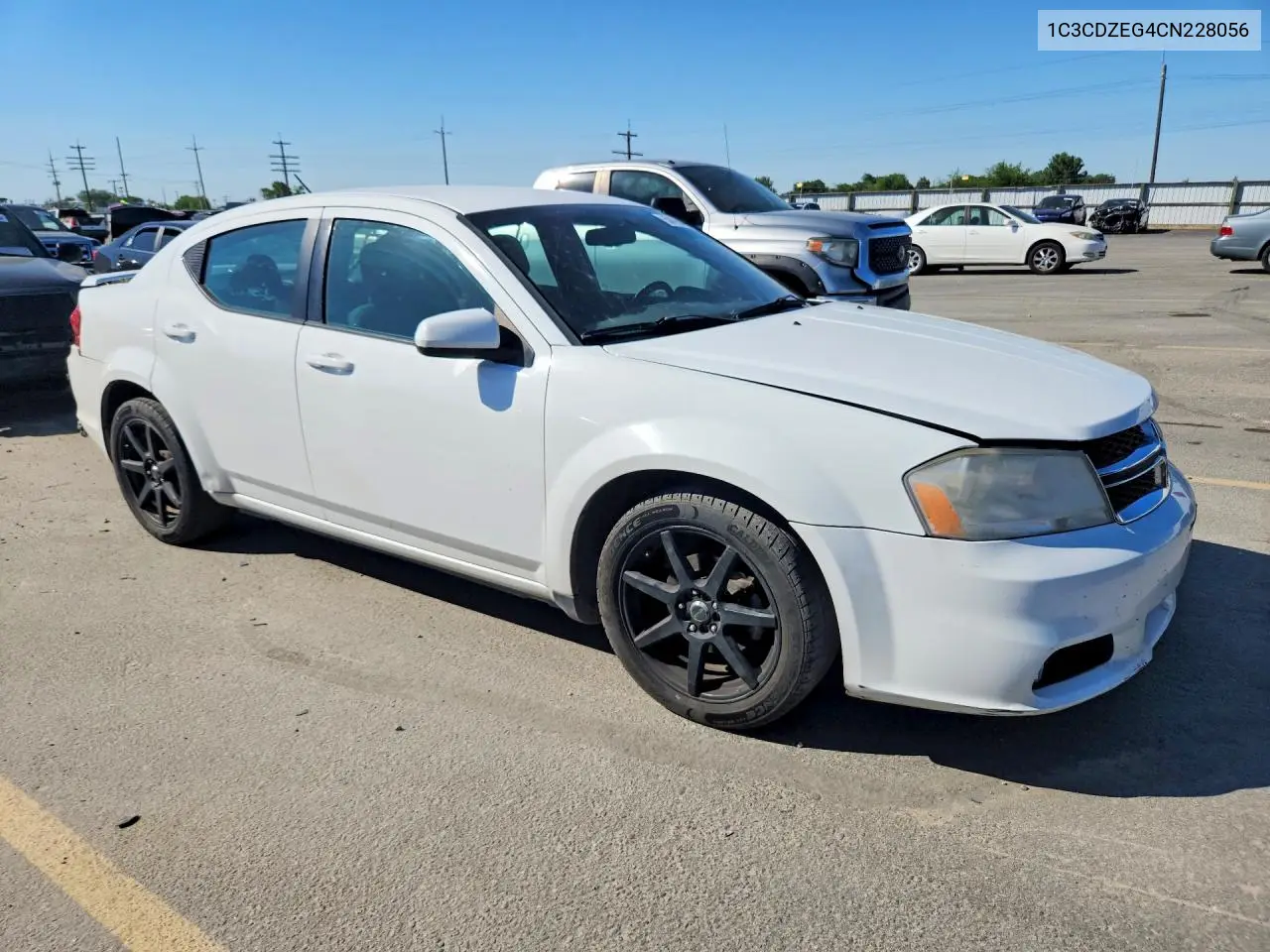 2012 Dodge Avenger Sxt VIN: 1C3CDZEG4CN228056 Lot: 58196426