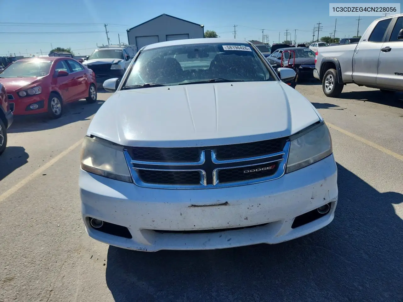 2012 Dodge Avenger Sxt VIN: 1C3CDZEG4CN228056 Lot: 58196426