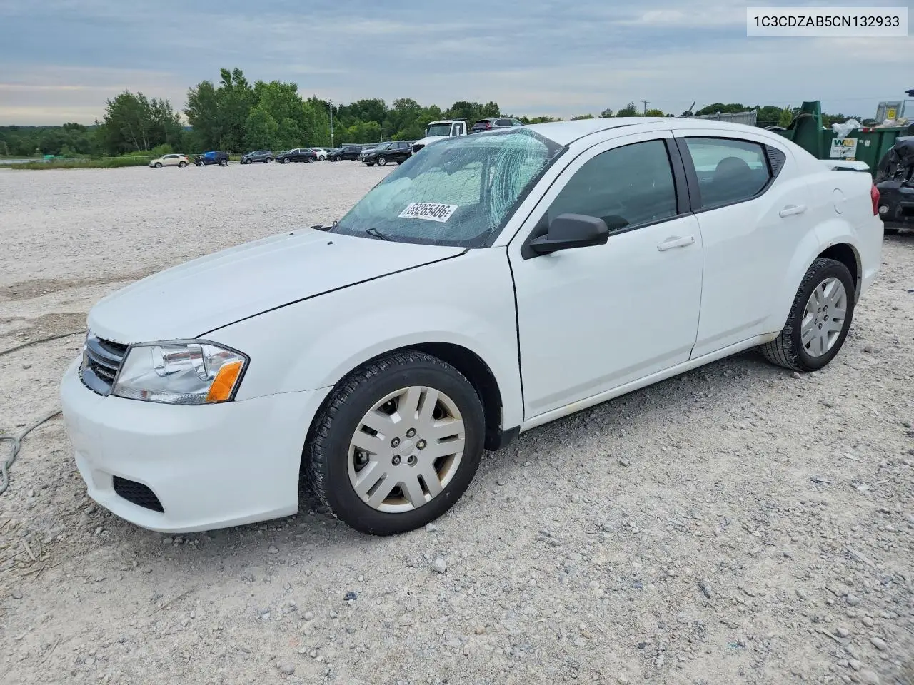 2012 Dodge Avenger Se VIN: 1C3CDZAB5CN132933 Lot: 58265486