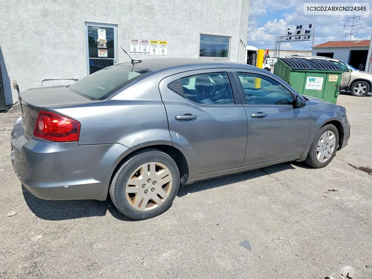 2012 Dodge Avenger Se VIN: 1C3CDZABXCN224345 Lot: 58355326
