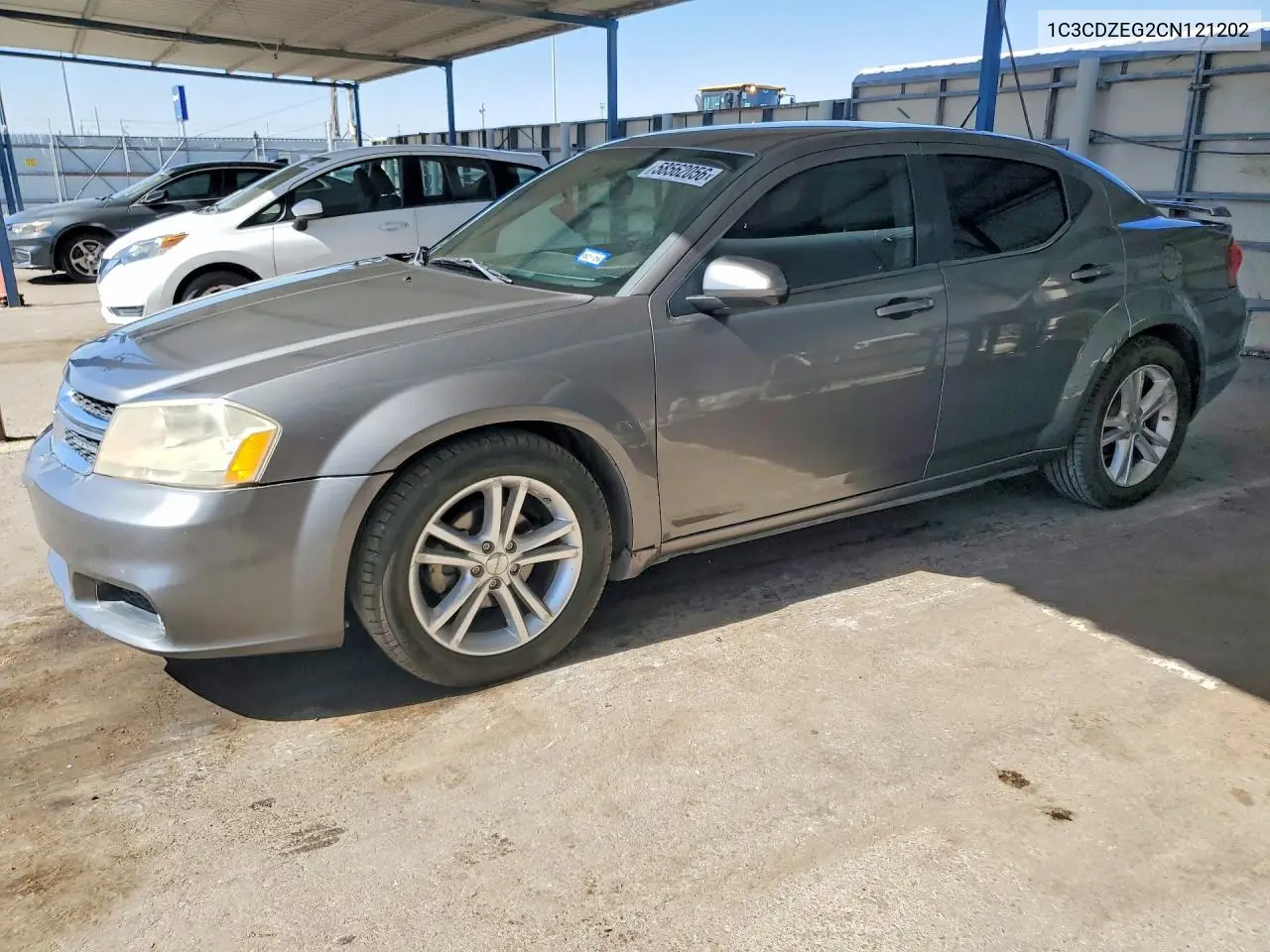 2012 Dodge Avenger Sxt VIN: 1C3CDZEG2CN121202 Lot: 58562056