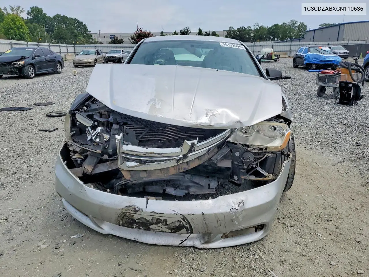 2012 Dodge Avenger Se VIN: 1C3CDZABXCN110636 Lot: 59132996