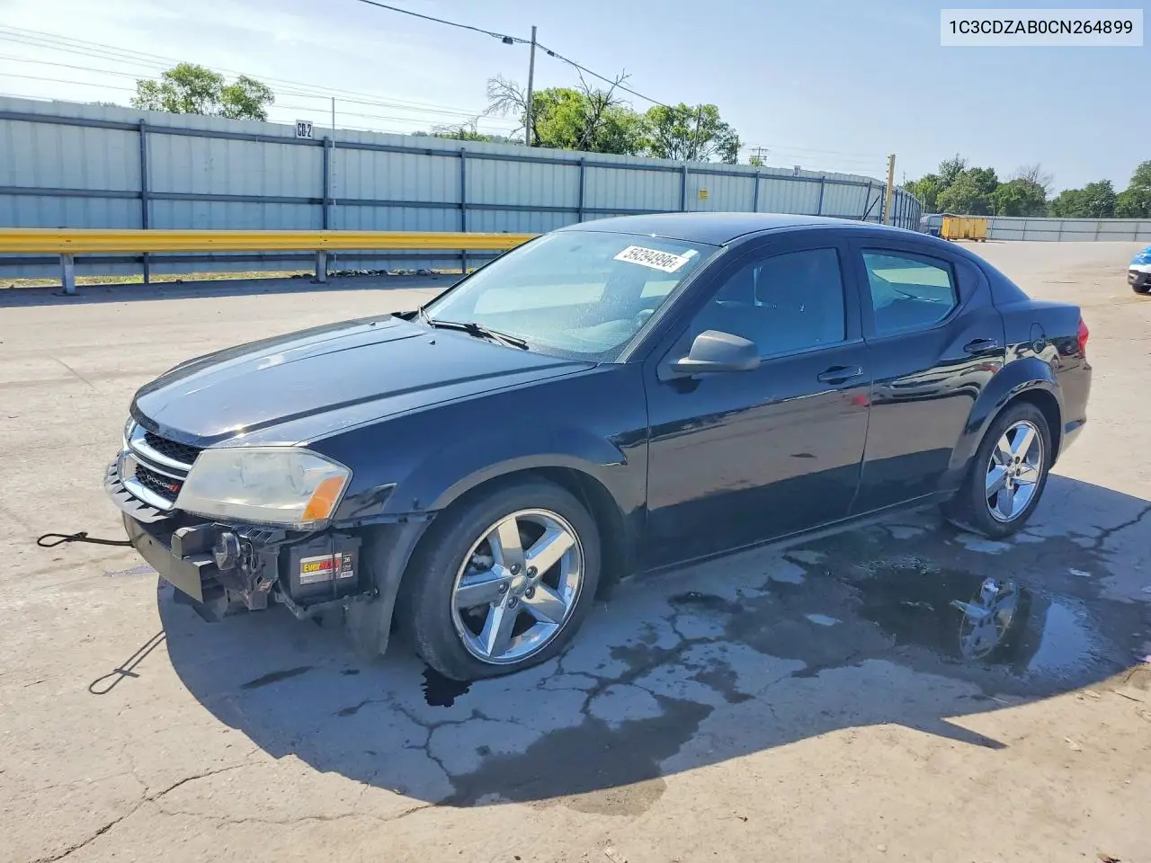 2012 Dodge Avenger Se VIN: 1C3CDZAB0CN264899 Lot: 59394996