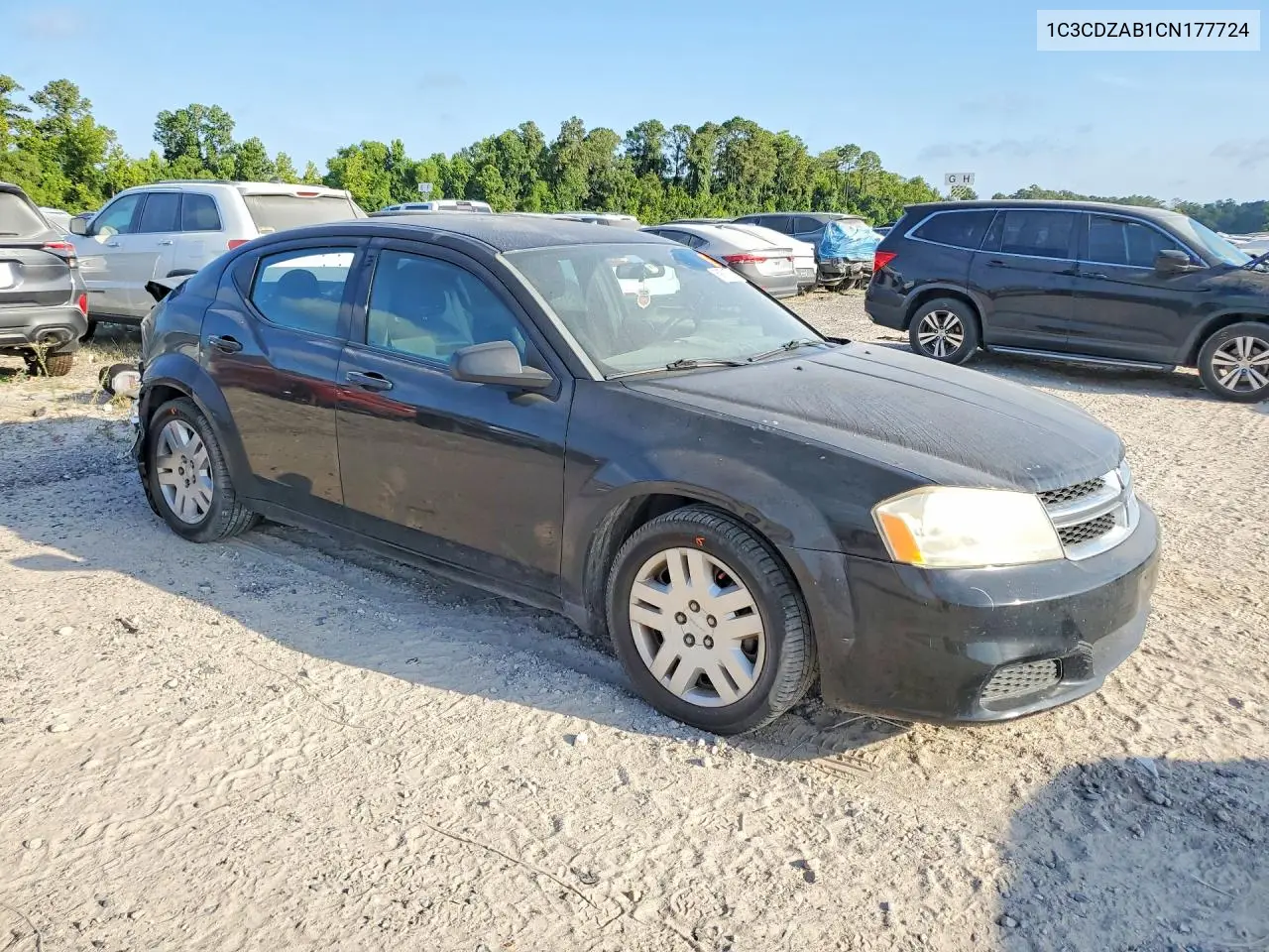 2012 Dodge Avenger Se VIN: 1C3CDZAB1CN177724 Lot: 59715756