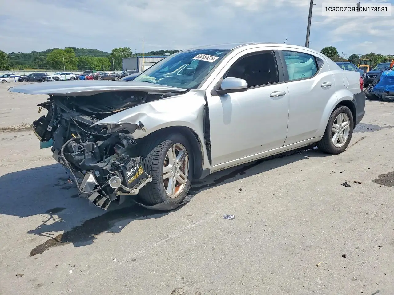 2012 Dodge Avenger Sxt VIN: 1C3CDZCB3CN178581 Lot: 60312476