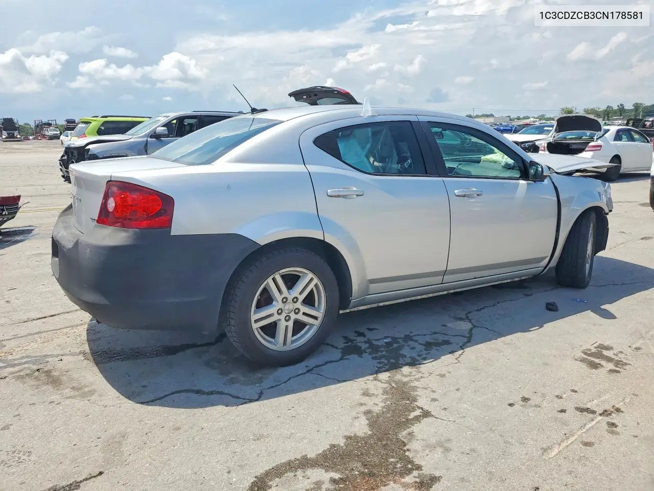 2012 Dodge Avenger Sxt VIN: 1C3CDZCB3CN178581 Lot: 60312476