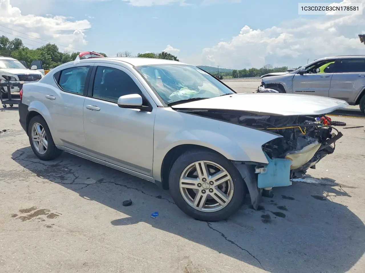 2012 Dodge Avenger Sxt VIN: 1C3CDZCB3CN178581 Lot: 60312476