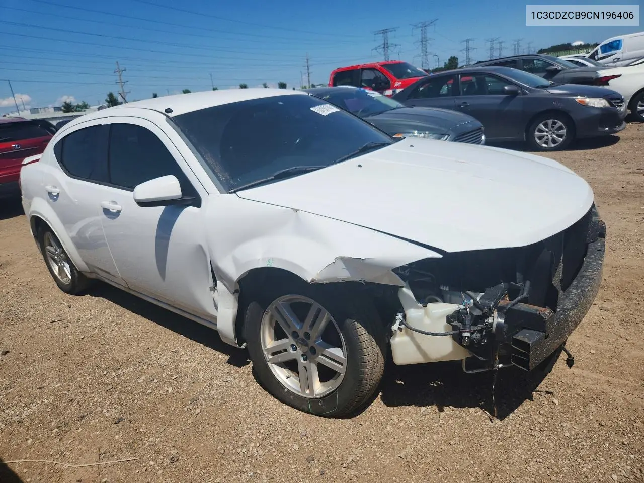2012 Dodge Avenger Sxt VIN: 1C3CDZCB9CN196406 Lot: 60498186