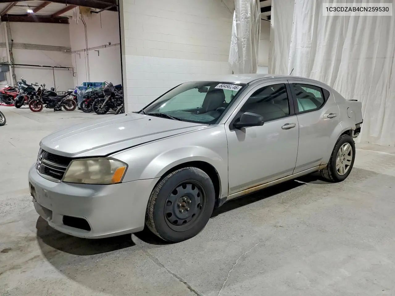 2012 Dodge Avenger Se VIN: 1C3CDZAB4CN259530 Lot: 60498246