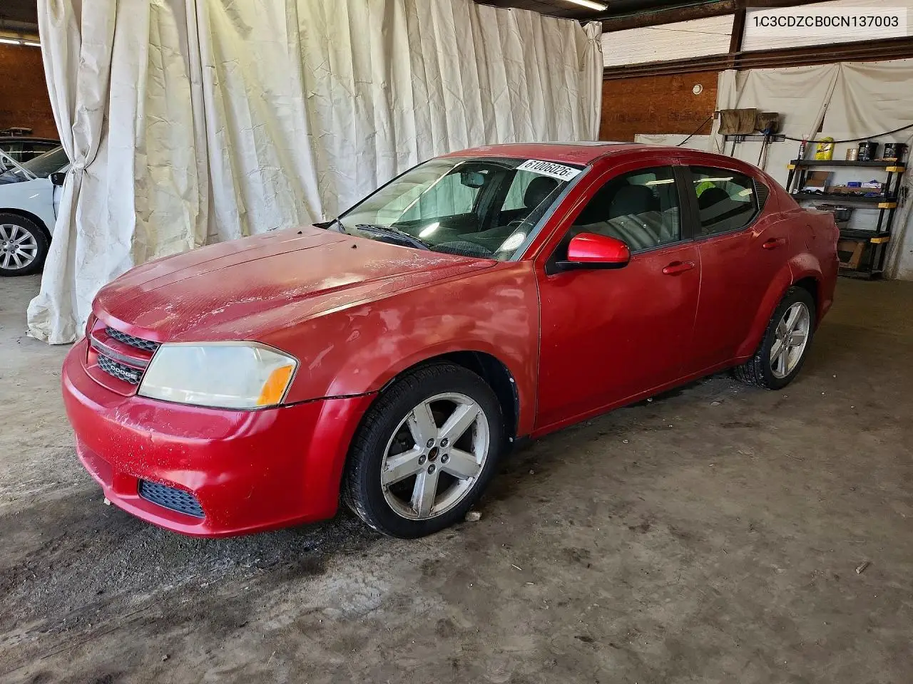 2012 Dodge Avenger Sxt VIN: 1C3CDZCB0CN137003 Lot: 61006026