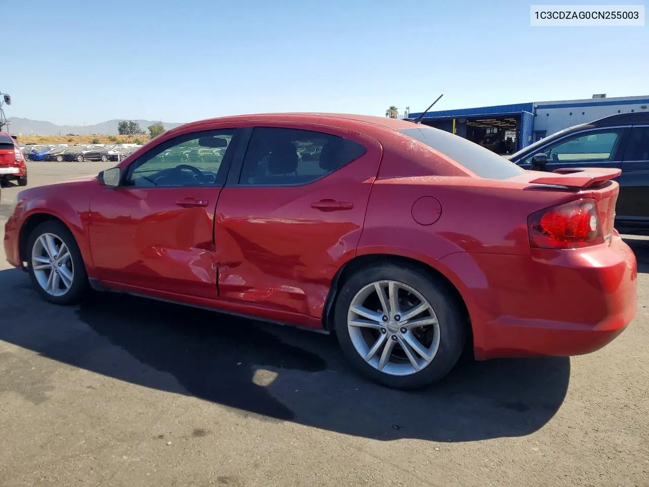 2012 Dodge Avenger Se VIN: 1C3CDZAG0CN255003 Lot: 61571906