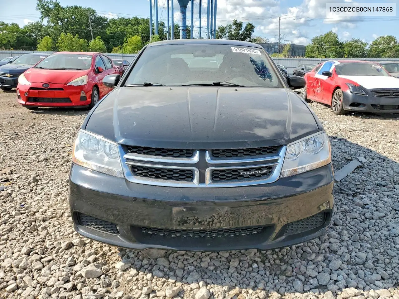 2012 Dodge Avenger Sxt VIN: 1C3CDZCB0CN147868 Lot: 61801096