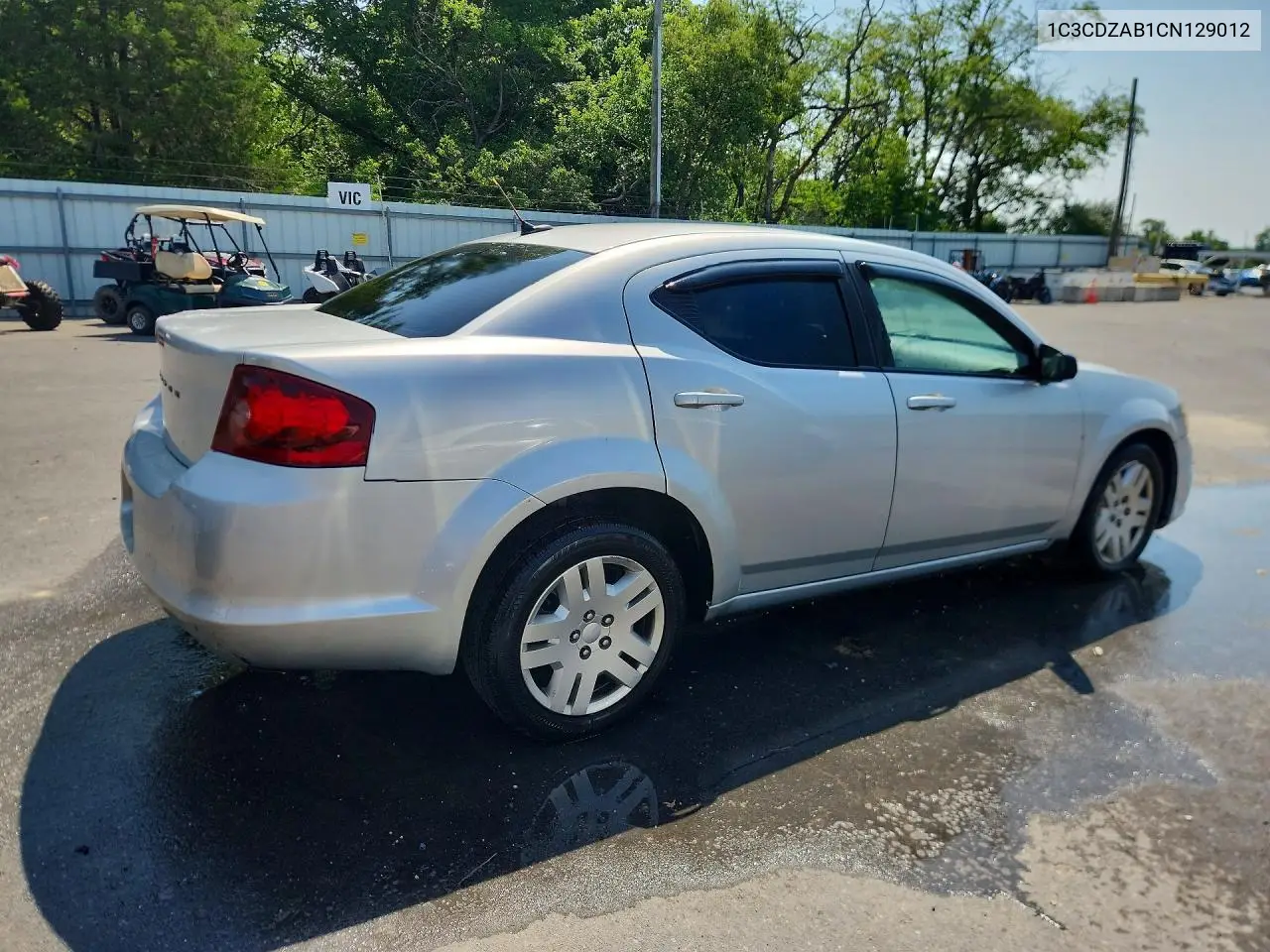 2012 Dodge Avenger Se VIN: 1C3CDZAB1CN129012 Lot: 85631435