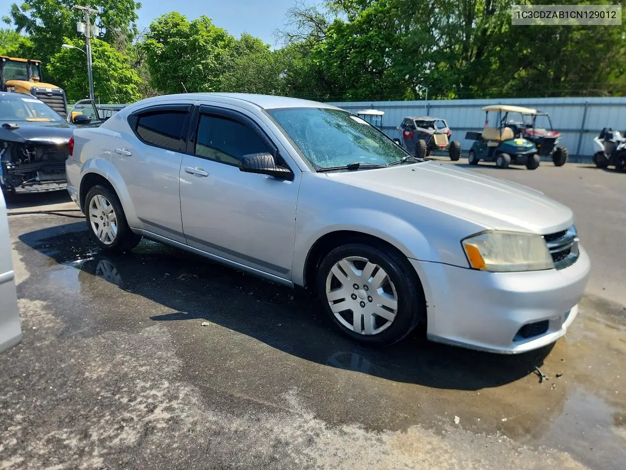 2012 Dodge Avenger Se VIN: 1C3CDZAB1CN129012 Lot: 85631435
