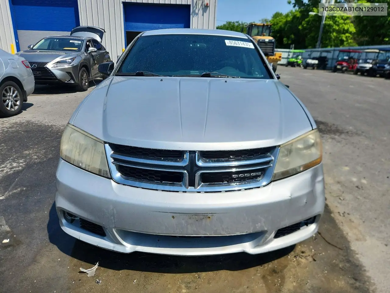2012 Dodge Avenger Se VIN: 1C3CDZAB1CN129012 Lot: 85631435