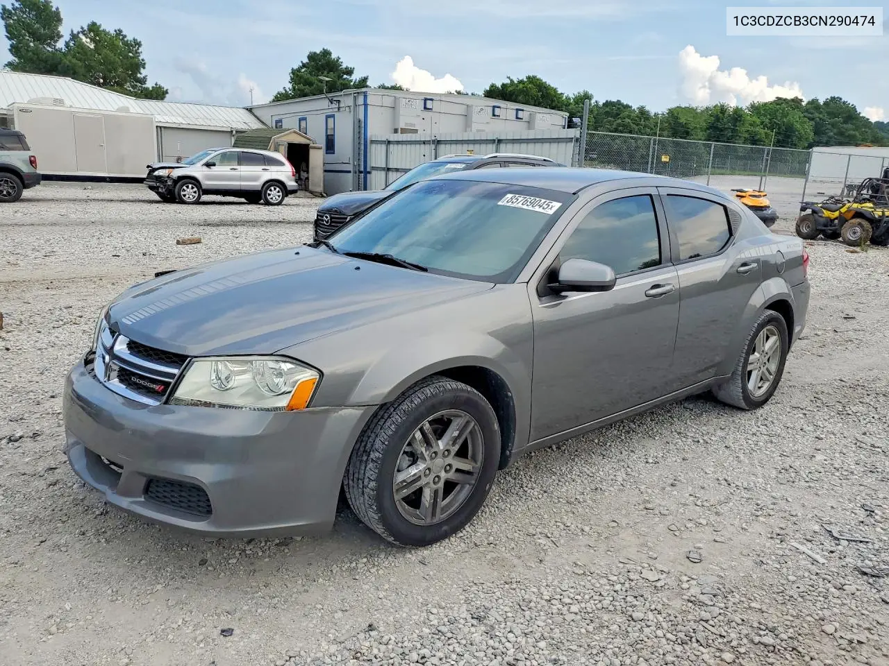 2012 Dodge Avenger Sxt VIN: 1C3CDZCB3CN290474 Lot: 85769045