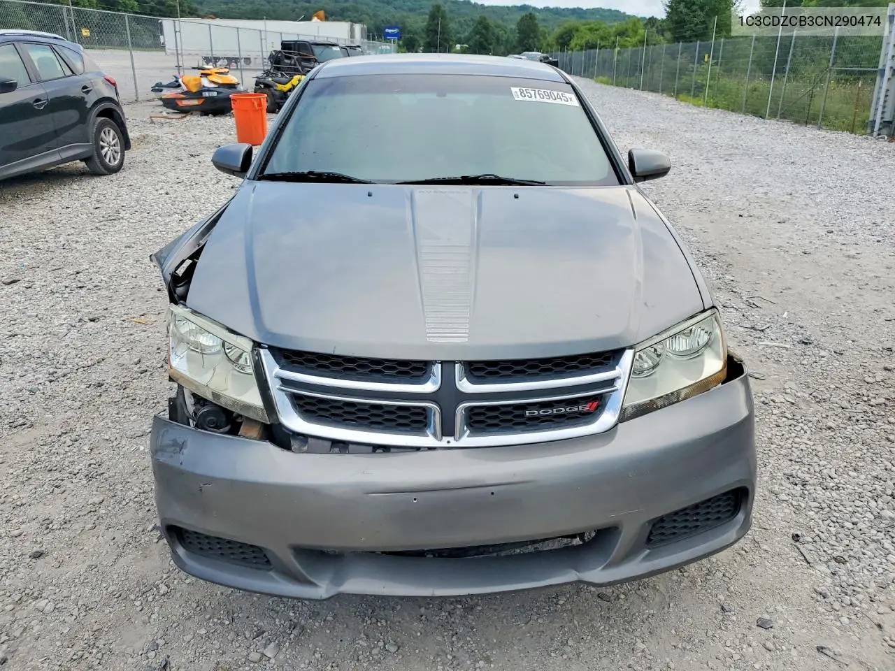 2012 Dodge Avenger Sxt VIN: 1C3CDZCB3CN290474 Lot: 85769045