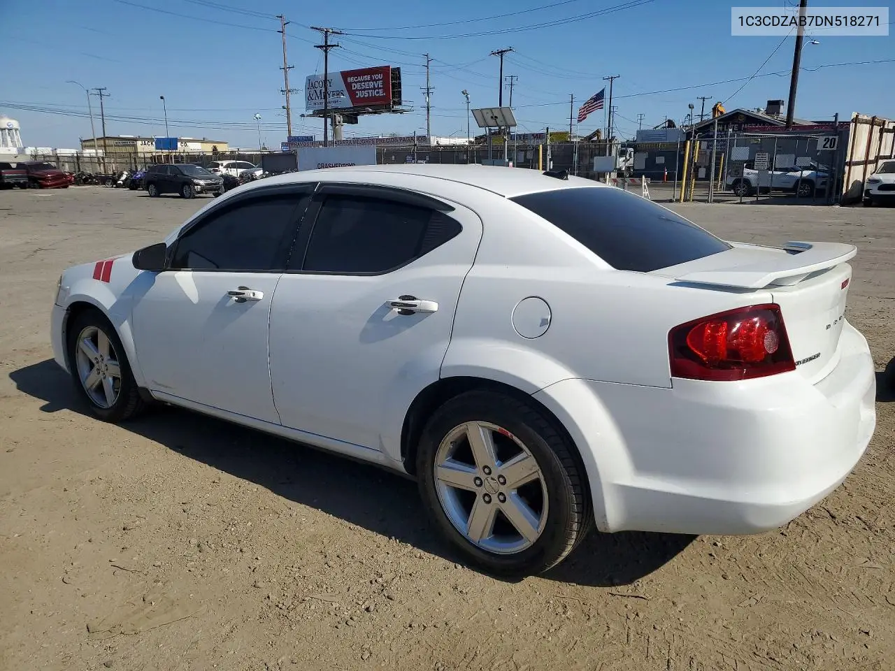 2013 Dodge Avenger Se VIN: 1C3CDZAB7DN518271 Lot: 54181336