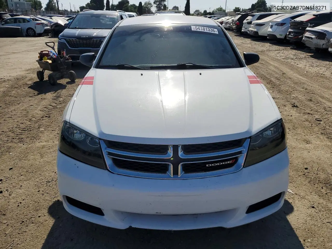 2013 Dodge Avenger Se VIN: 1C3CDZAB7DN518271 Lot: 54181336