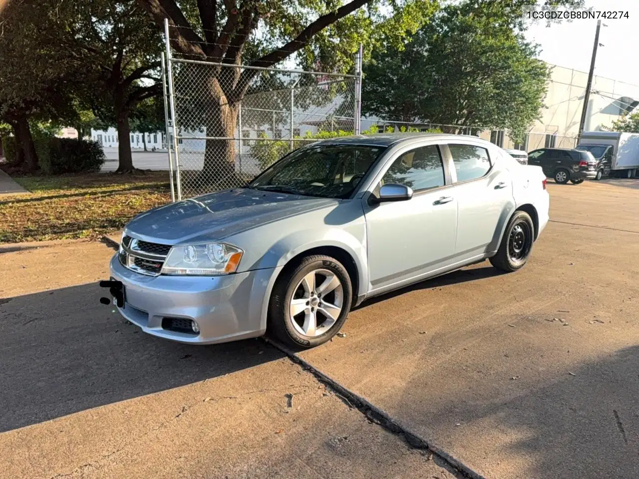 2013 Dodge Avenger Sxt VIN: 1C3CDZCB8DN742274 Lot: 55103366