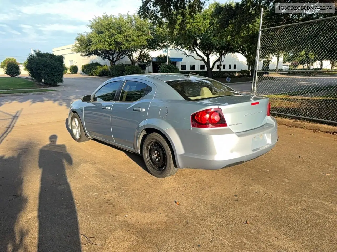 2013 Dodge Avenger Sxt VIN: 1C3CDZCB8DN742274 Lot: 55103366