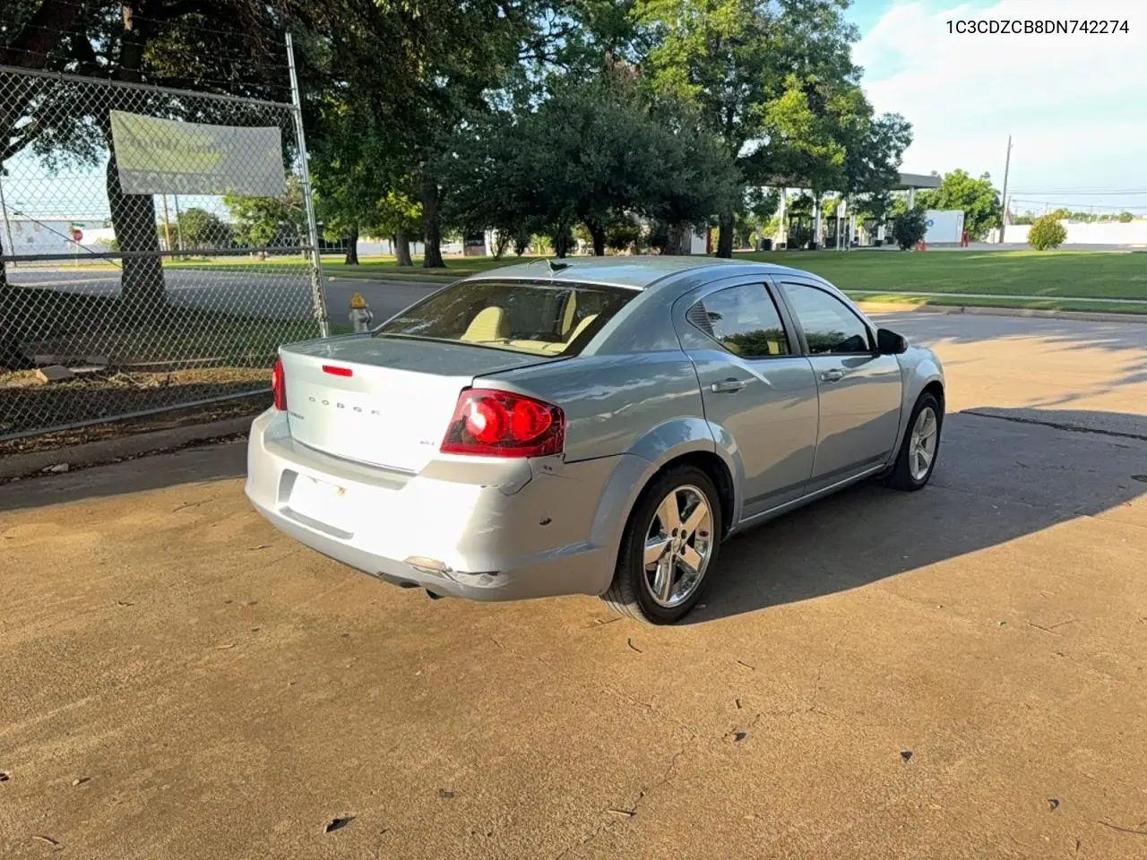 2013 Dodge Avenger Sxt VIN: 1C3CDZCB8DN742274 Lot: 55103366