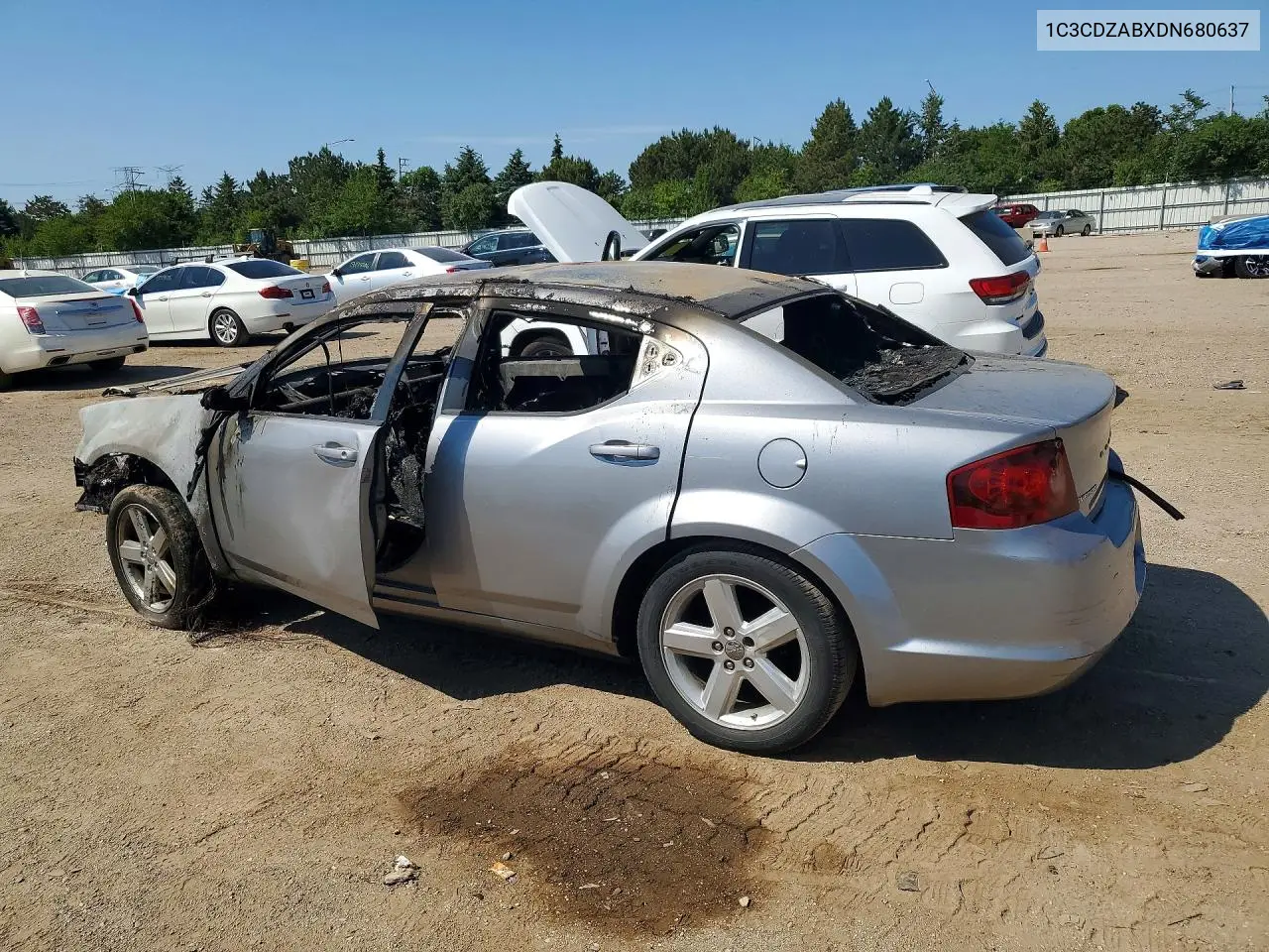 2013 Dodge Avenger Se VIN: 1C3CDZABXDN680637 Lot: 55163046
