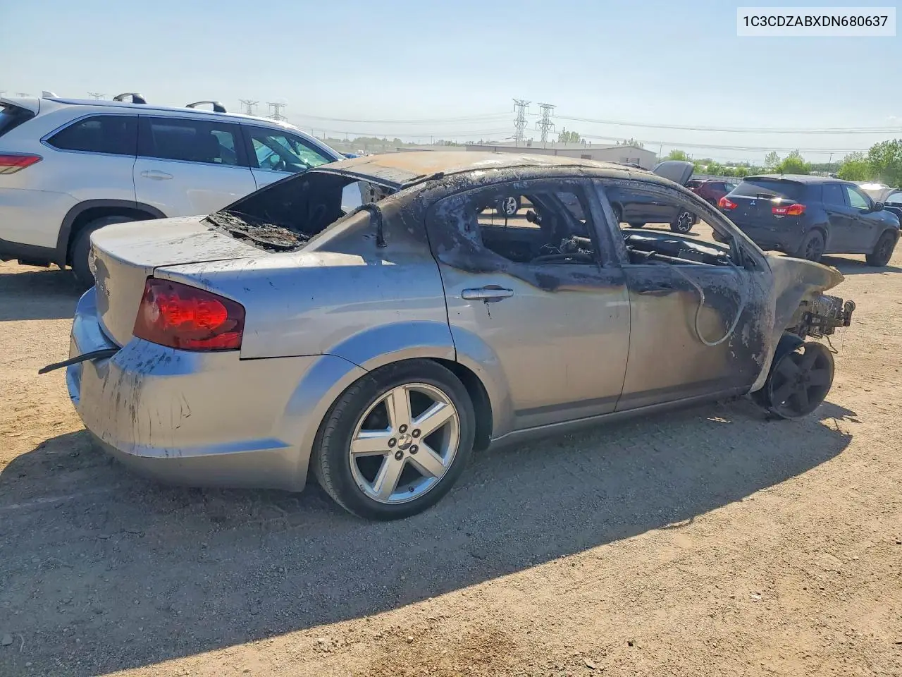 2013 Dodge Avenger Se VIN: 1C3CDZABXDN680637 Lot: 55163046