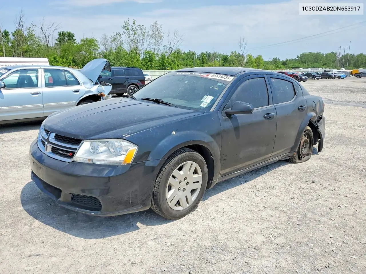 2013 Dodge Avenger Se VIN: 1C3CDZAB2DN653917 Lot: 56618436