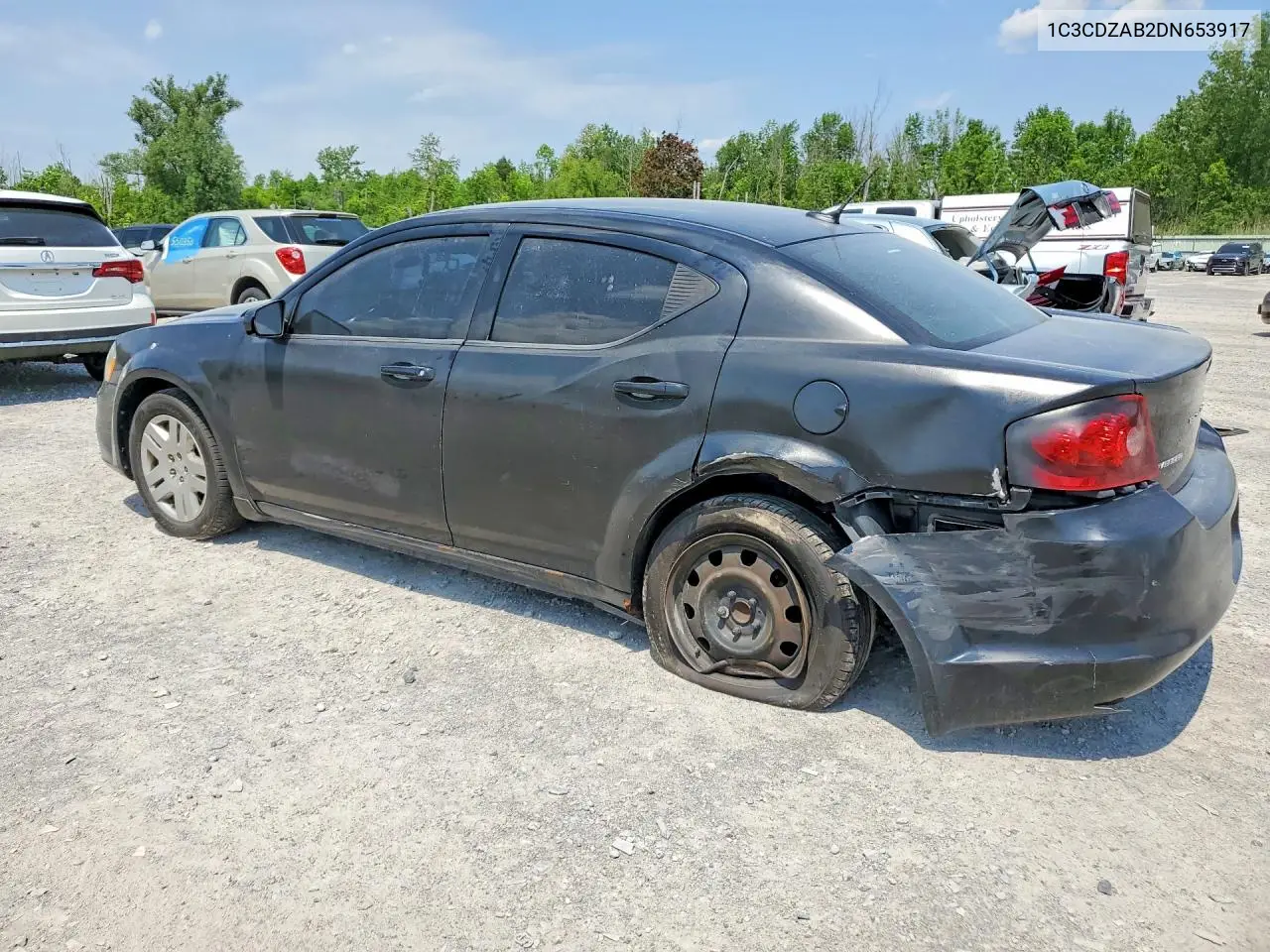 2013 Dodge Avenger Se VIN: 1C3CDZAB2DN653917 Lot: 56618436