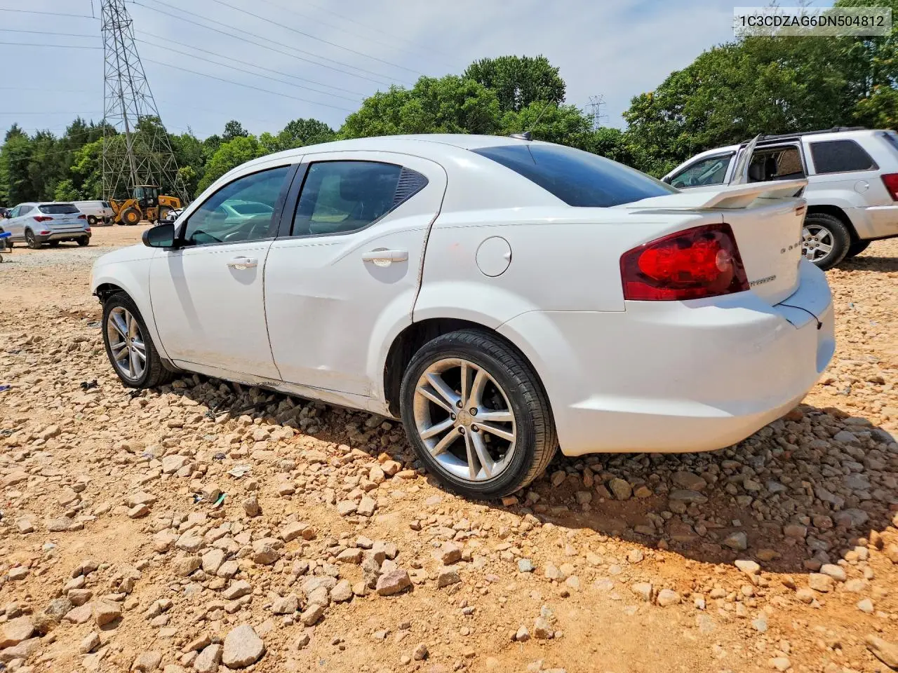 2013 Dodge Avenger Se VIN: 1C3CDZAG6DN504812 Lot: 56822386