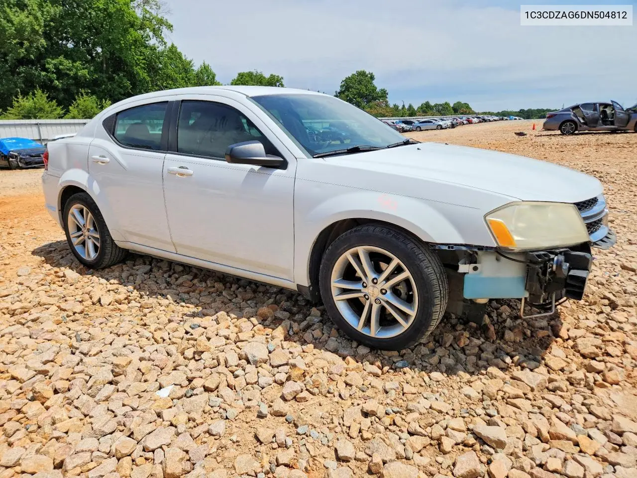2013 Dodge Avenger Se VIN: 1C3CDZAG6DN504812 Lot: 56822386