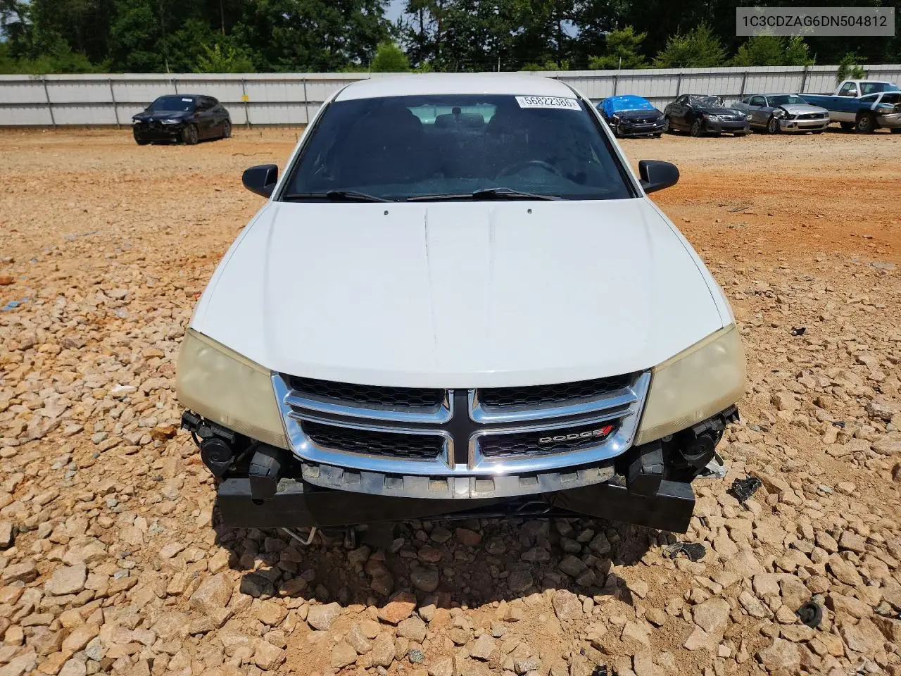 2013 Dodge Avenger Se VIN: 1C3CDZAG6DN504812 Lot: 56822386