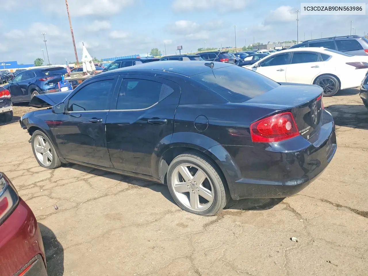 2013 Dodge Avenger Se VIN: 1C3CDZAB9DN563986 Lot: 56968196