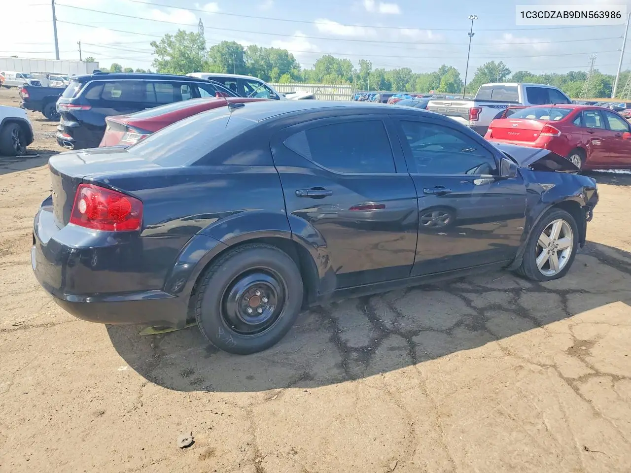 2013 Dodge Avenger Se VIN: 1C3CDZAB9DN563986 Lot: 56968196