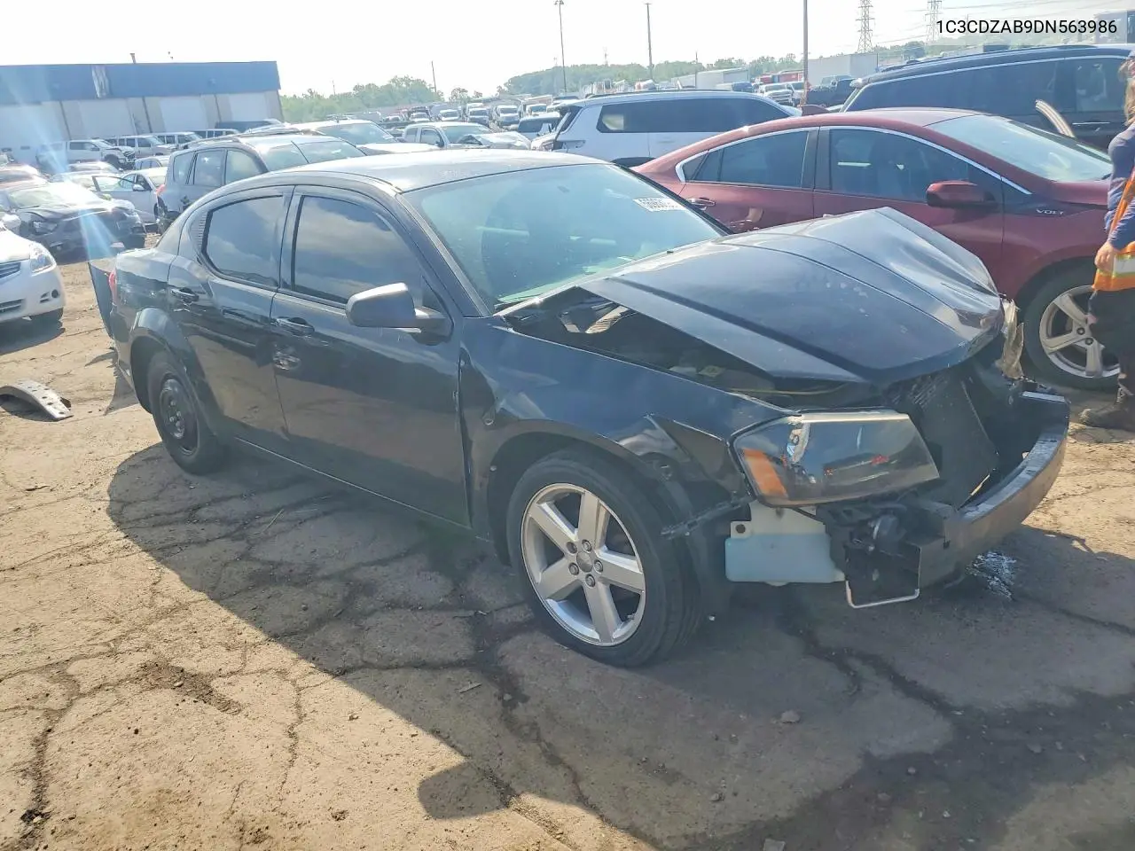 2013 Dodge Avenger Se VIN: 1C3CDZAB9DN563986 Lot: 56968196