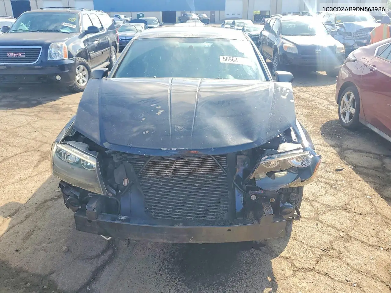 2013 Dodge Avenger Se VIN: 1C3CDZAB9DN563986 Lot: 56968196
