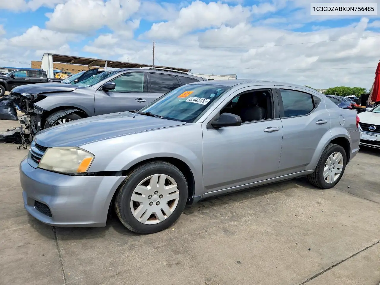 2013 Dodge Avenger Se VIN: 1C3CDZABXDN756485 Lot: 57045376