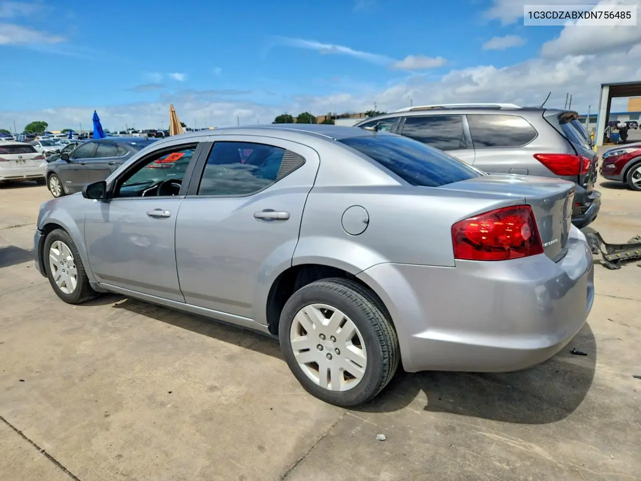 2013 Dodge Avenger Se VIN: 1C3CDZABXDN756485 Lot: 57045376