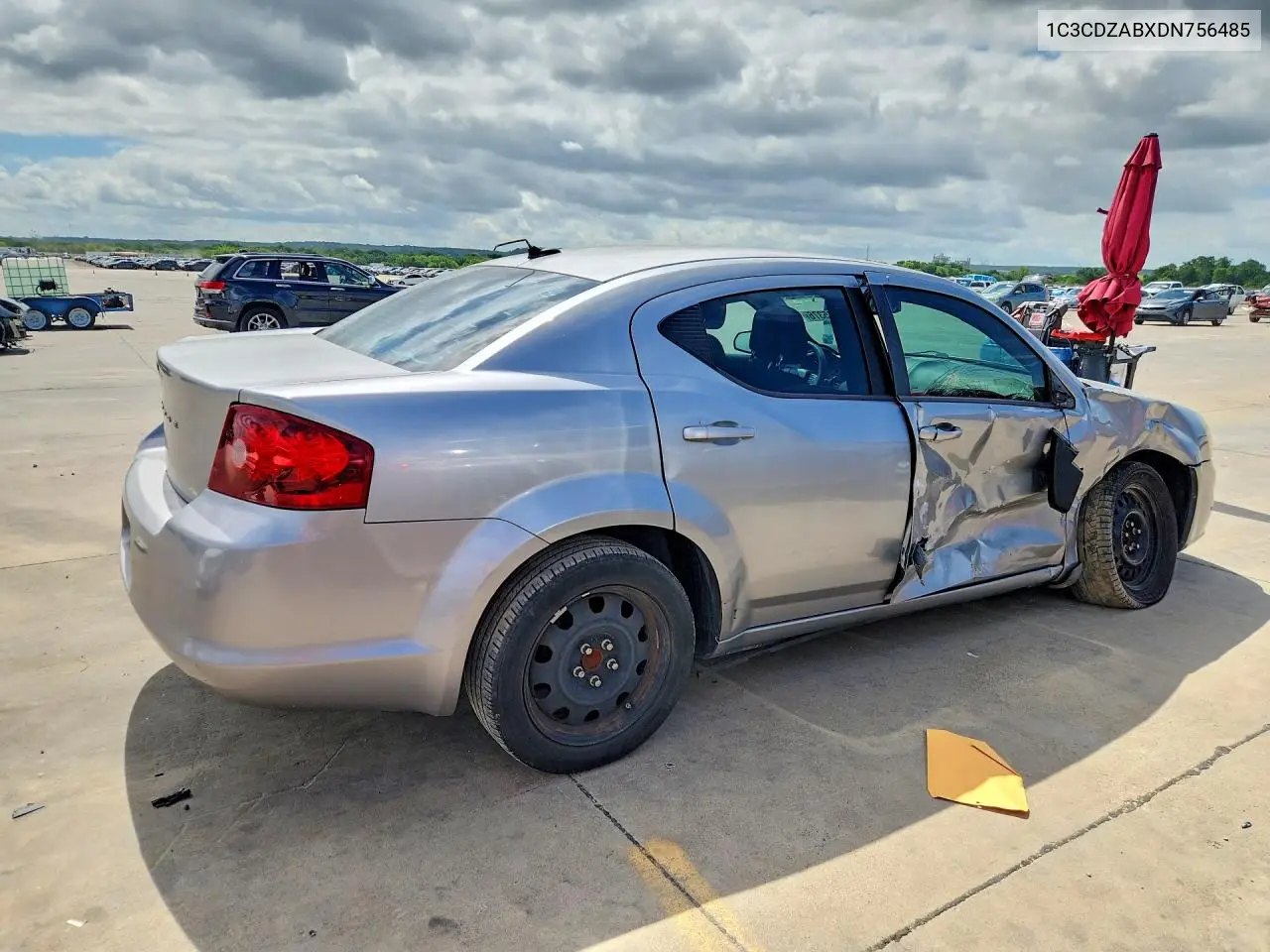 2013 Dodge Avenger Se VIN: 1C3CDZABXDN756485 Lot: 57045376