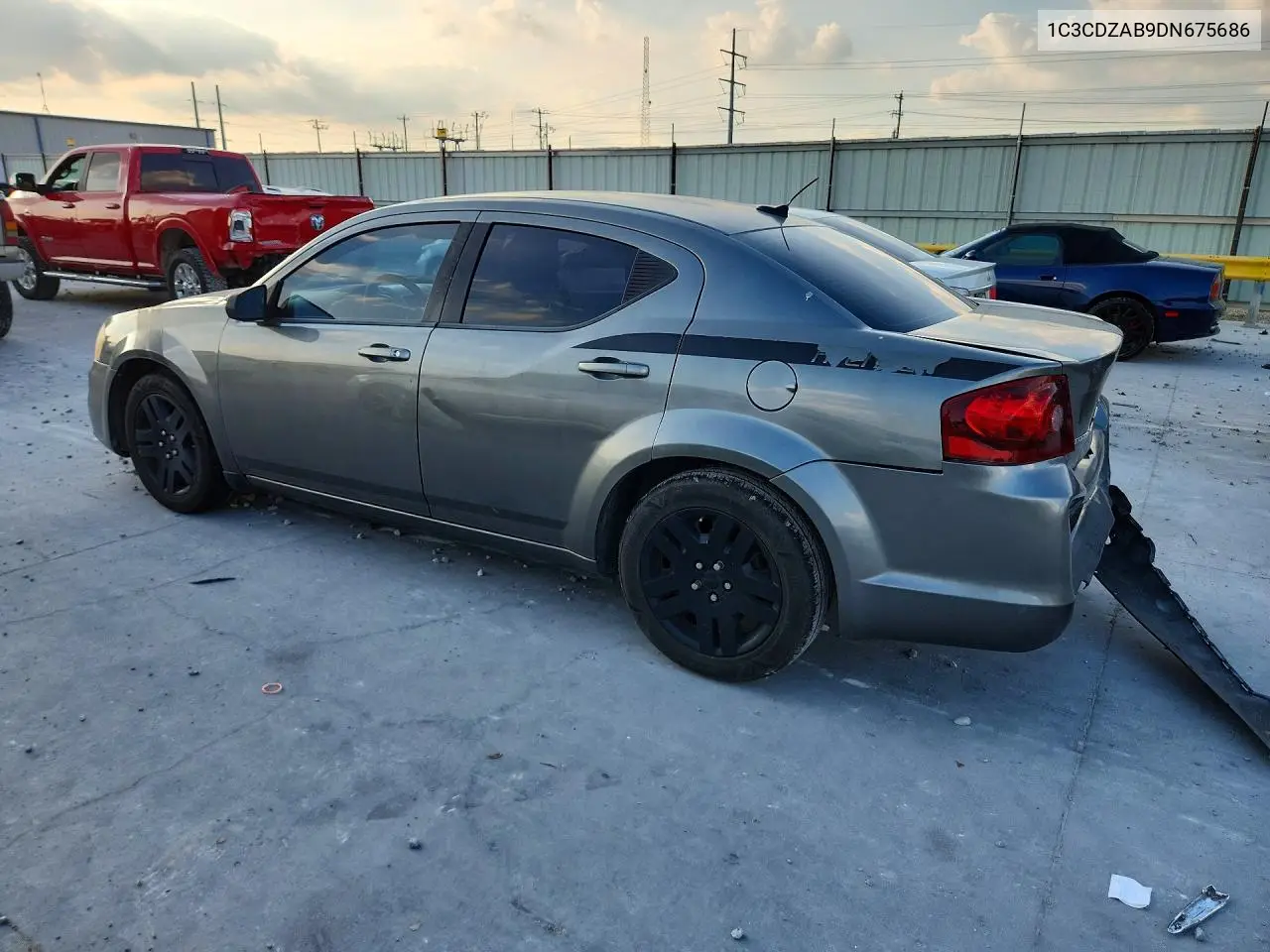 2013 Dodge Avenger Se VIN: 1C3CDZAB9DN675686 Lot: 57483566