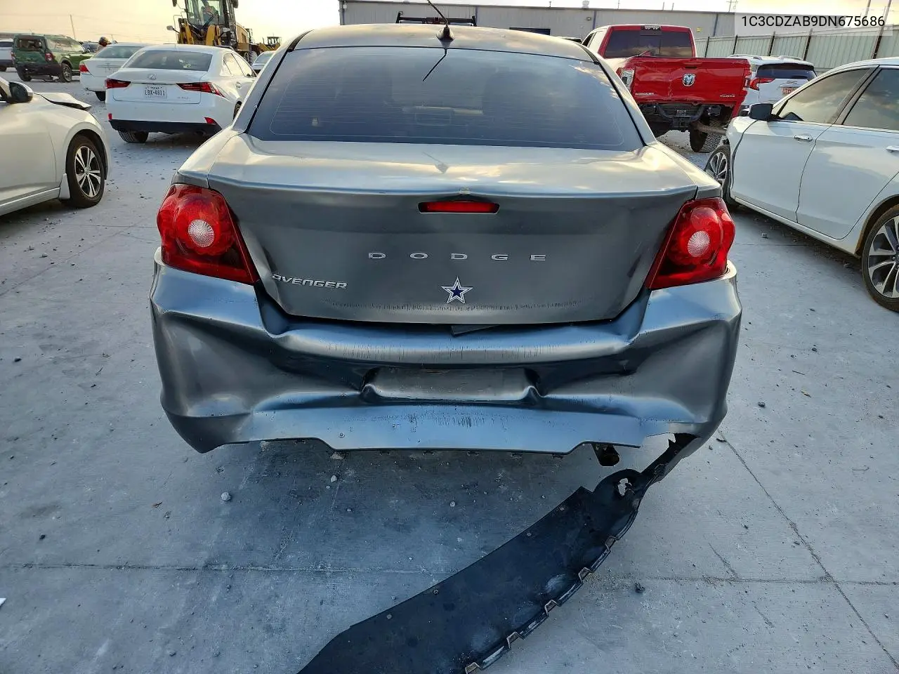 2013 Dodge Avenger Se VIN: 1C3CDZAB9DN675686 Lot: 57483566