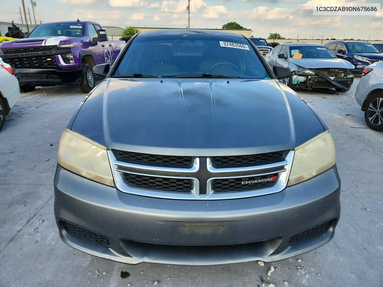 2013 Dodge Avenger Se VIN: 1C3CDZAB9DN675686 Lot: 57483566