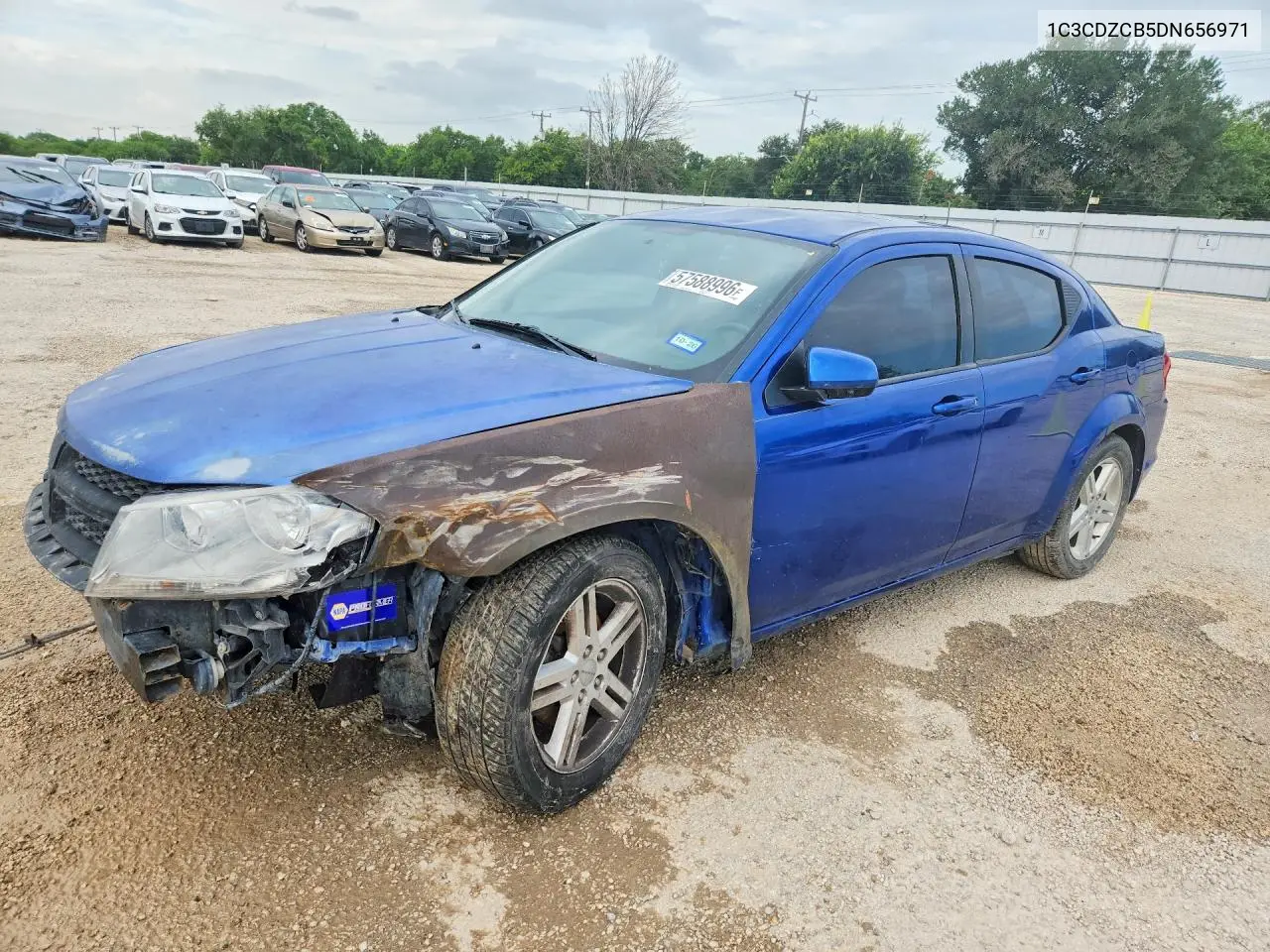2013 Dodge Avenger Sxt VIN: 1C3CDZCB5DN656971 Lot: 57588996
