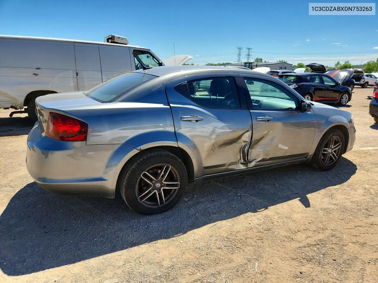 2013 Dodge Avenger Se VIN: 1C3CDZABXDN753263 Lot: 57913386