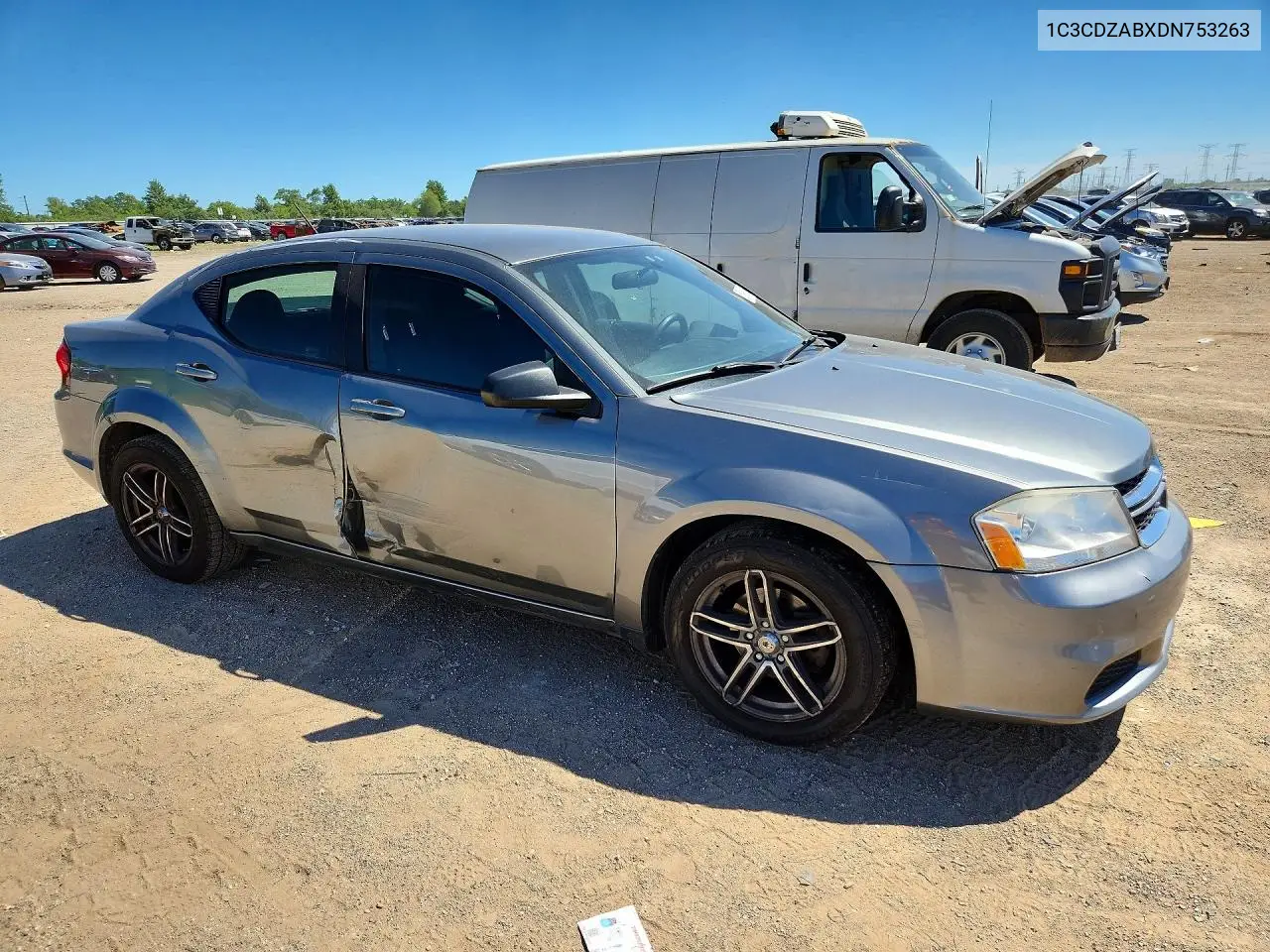 2013 Dodge Avenger Se VIN: 1C3CDZABXDN753263 Lot: 57913386