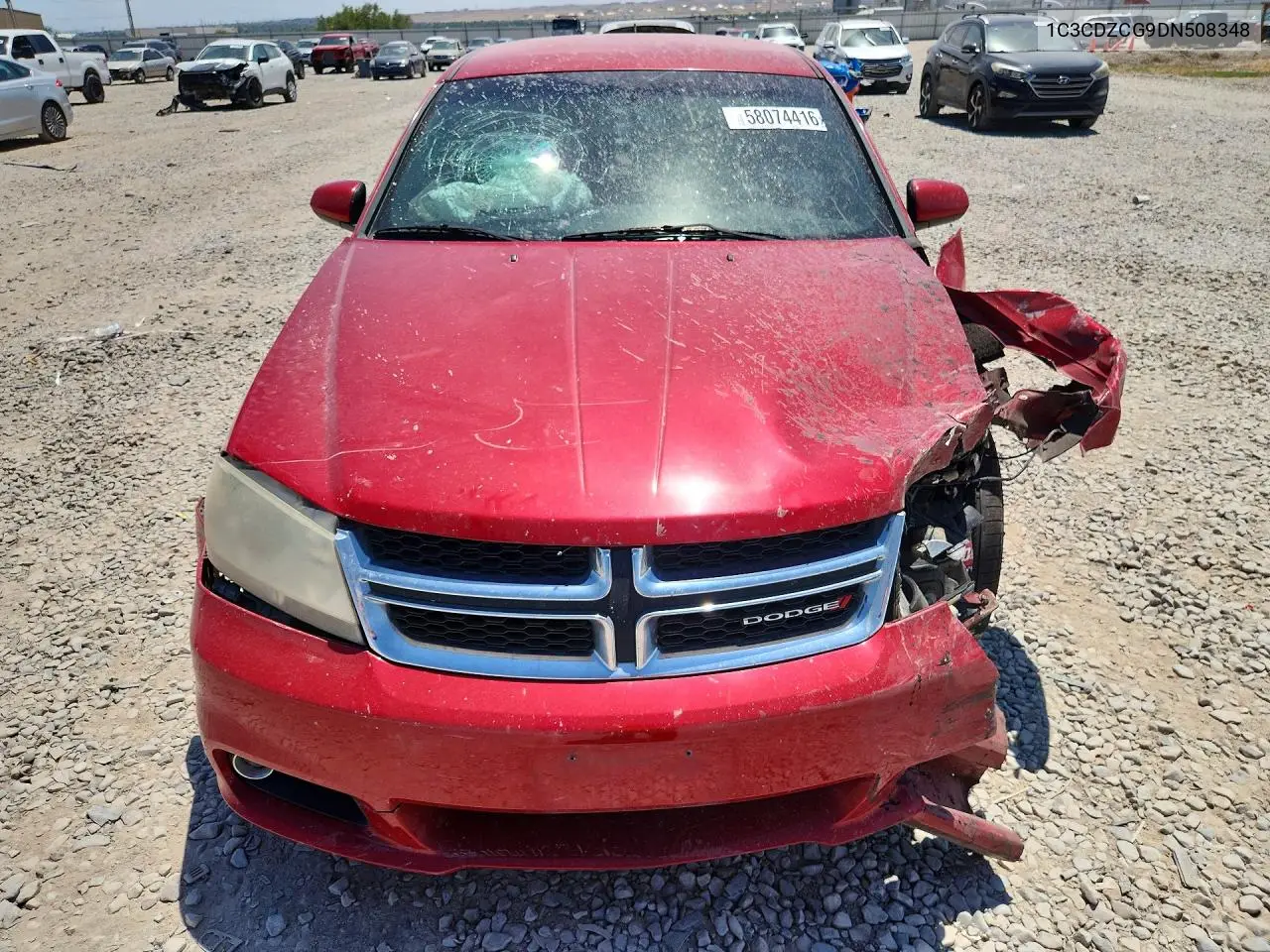 2013 Dodge Avenger Sxt VIN: 1C3CDZCG9DN508348 Lot: 58074416