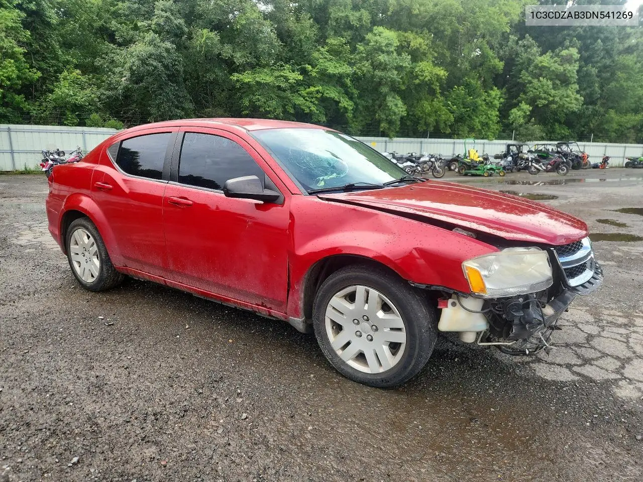 2013 Dodge Avenger Se VIN: 1C3CDZAB3DN541269 Lot: 58363136